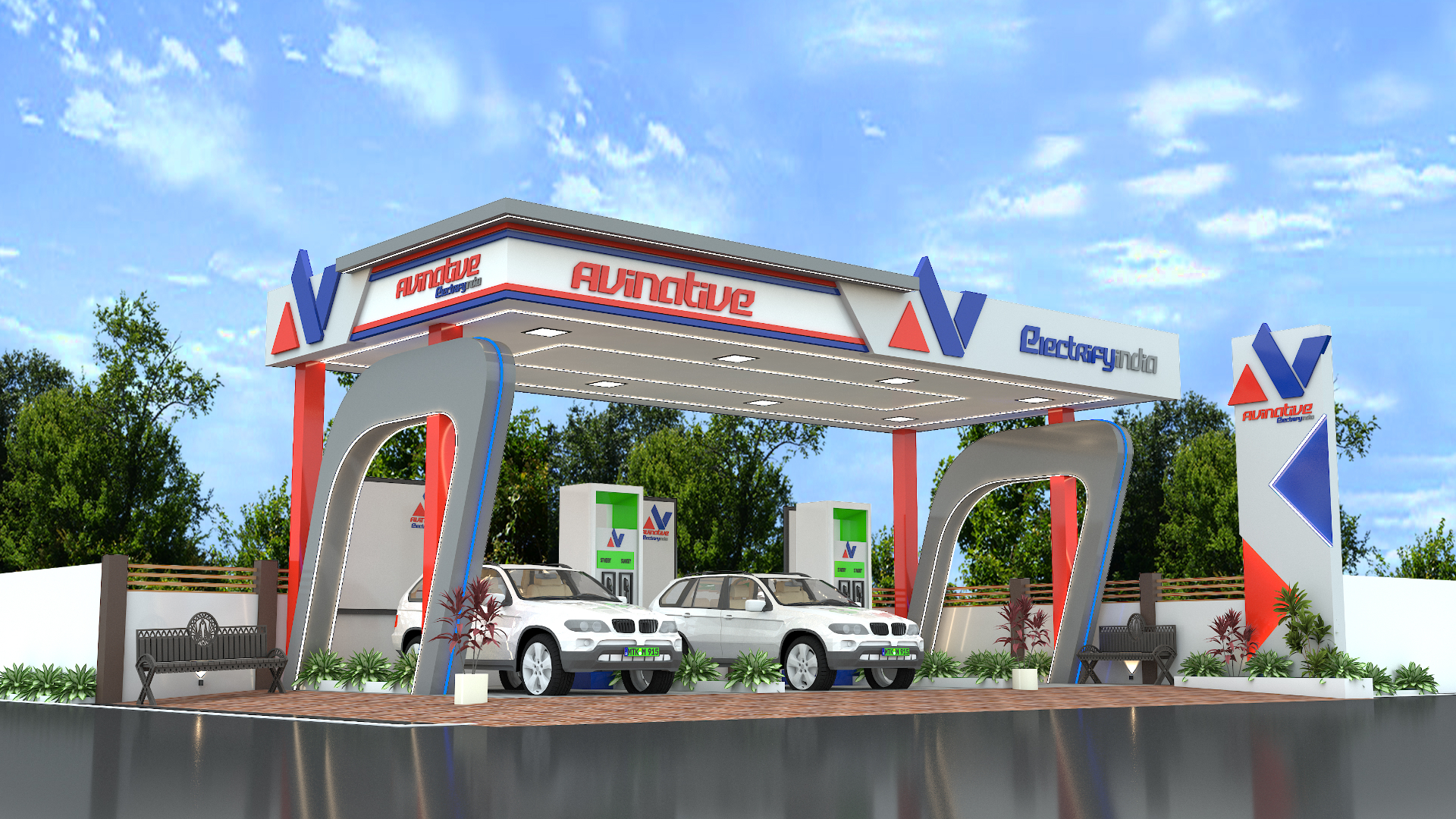 Avinative Electrifyindia charging canopy
